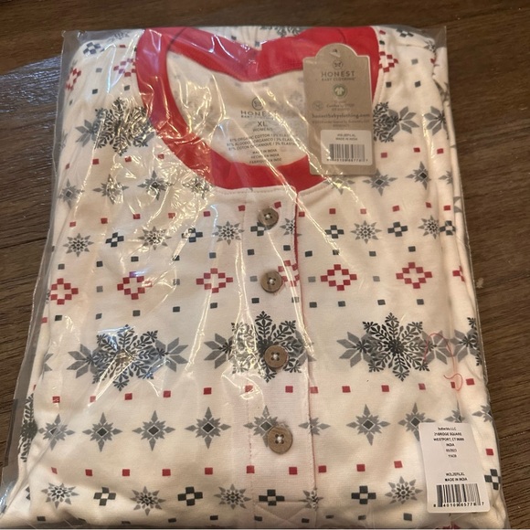 Honest Baby Clothing Jumbo Fair Isle Matching Family Holiday Pajamas Women’s XL - Picture 5 of 6